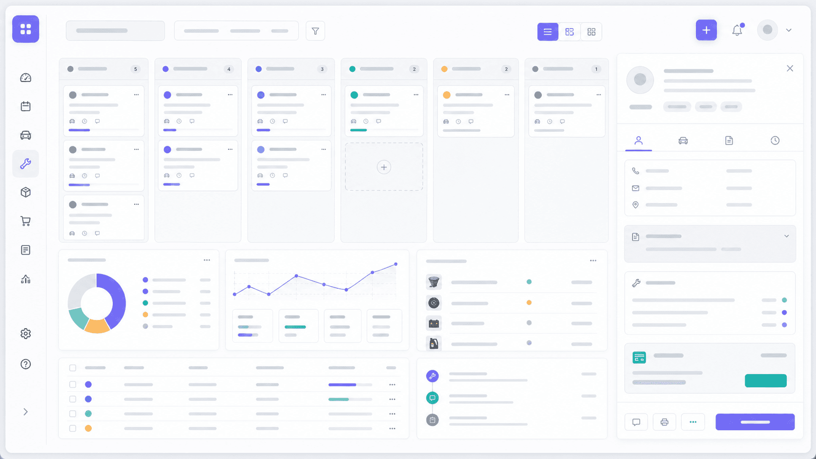 Ukázka Ponk CRM dashboardu s pipeline zakázek, zákaznickým panelem a provozními přehledy.